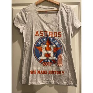 Houston Astros Women's V-neck T-shirt size Small